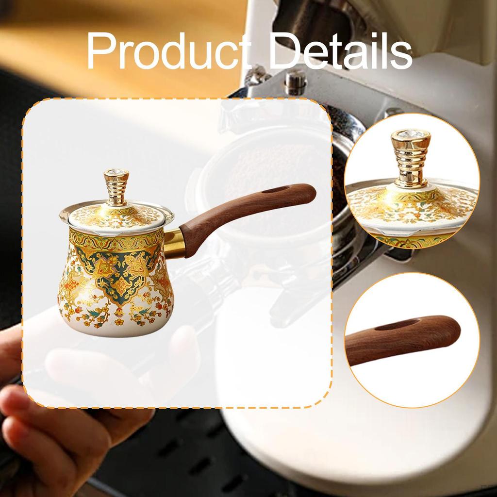 Kaffeemaschine, Schmelzgerät, ergonomischer Griff mit Deckel, leicht zu reinigen, Küchenutensilien, Teekanne