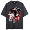 Vendita Calda Anime Berserk Guts Manga Stampa Grafica Maglietta Uomo Donna Retro Lavato Girocollo Cotone Retro Lavato Larga Casual Oversize Top Estivo Nuova T-shirt