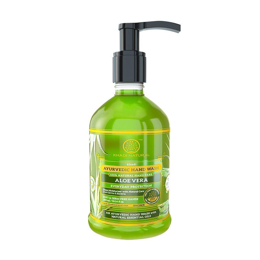 Антисептик для рук с Алоэ вера (300 мл), Aloe vera Handwash,  Khadi Natural 13.25