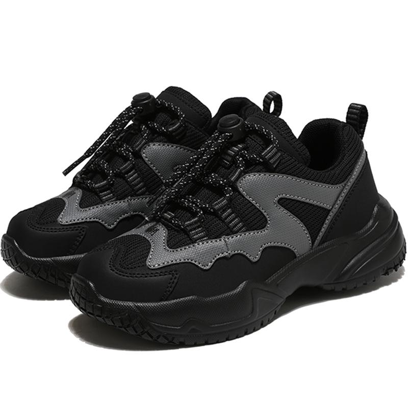 Children's Sports Shoes Girls' Sports Shoes Fashionable Boys' Sports Shoes Lace Up Thick Soled Girls' Sneakers