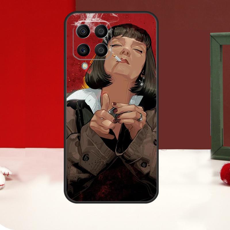 Mia Pulp Fiction Case For Samsung Galaxy M52 M32 M12 M54 M34 M14 M35 M56 M06 M55 M15 M11 M13 M16 M36 M31 M53
