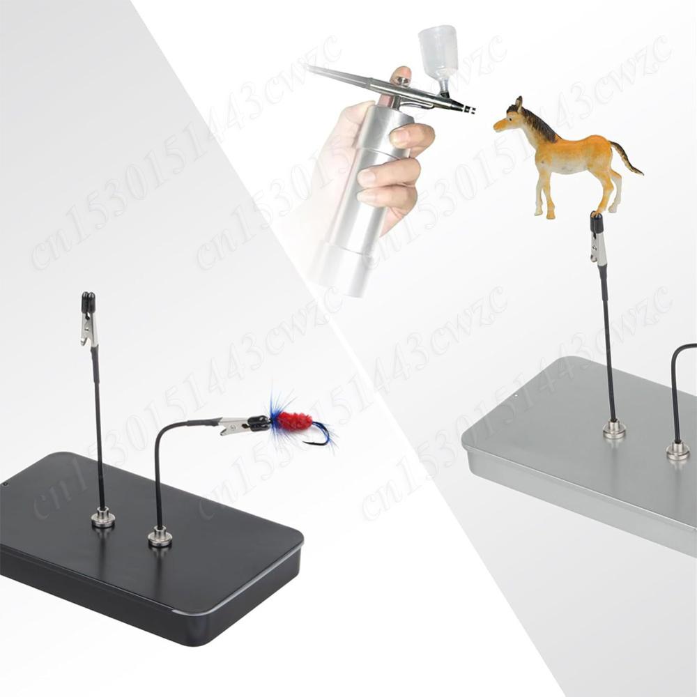 Model Painting Stand Base Holder 12PCS Alligator Clip Sticks Magnetic Bendable Clip Sticks Stand Base for Gundam Model Crafting