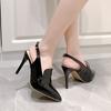 Fashion Elegant Women High Heeled Shoes Sexy Pointed Toe Sandalias Woman Fashion Pumps 2025 Summer Luxury New Designer Zapatos De Mujer