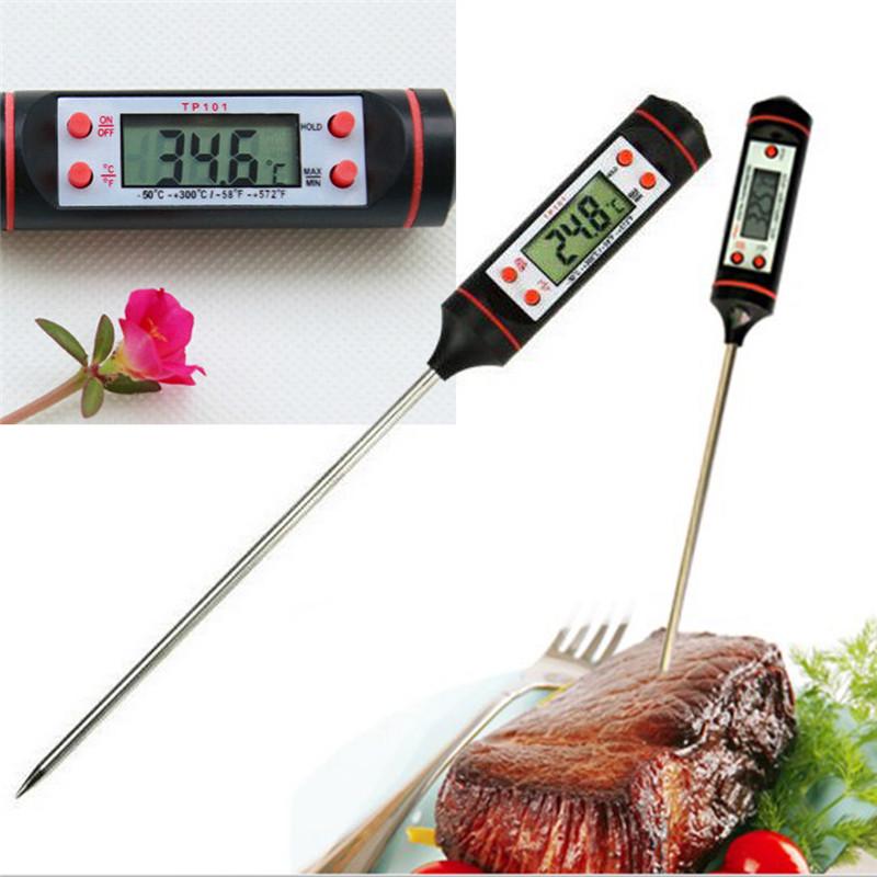 Portable Kitchen Digital Cooking Food BBQ Meat Water Milk Oil Sensor Electronic Thermometer Tool