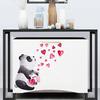 Wall Sticker Love Heart Panda Hand-Painted Room Living Bedroom Kitchen Decor KTY