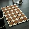 Vintage Style Ultra-Soft Non-Slip Bathroom Mat - Machine Washable Rug for Toilet, Bedroom, or Entrance.