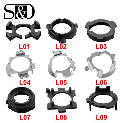 2Pcs H7 LED Headlight Adapter H1 H7 Bulb Base Retainer Clips Holder Car Socket Base For Ford VW BMW Honda