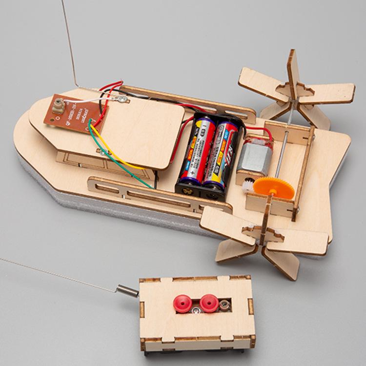 DIY Remote Control Paddle Boat Kit for Elementary Science Experiments