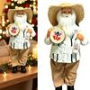 Christmas Shelf Accent Santa Figure for Entryway Table Use, Side Table Placement, and Indoor Seasonal Home Display for Holiday Shelf Use