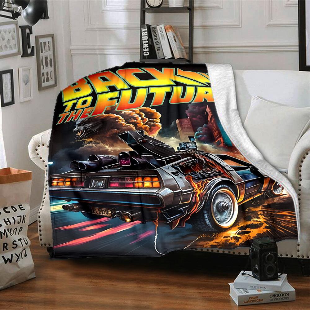 1PC Back to the Future Blanket, Throw For Sofa, Bed, Travel, Camping, Livingroom,