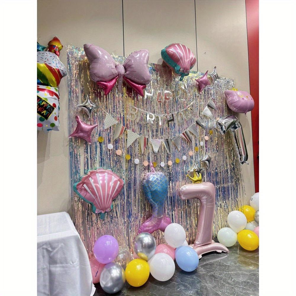 2Packs Laser Rain Curtain Wedding Birthday Party Decoration Stage Fringed Rain Curtain Arrangement Rain Curtain