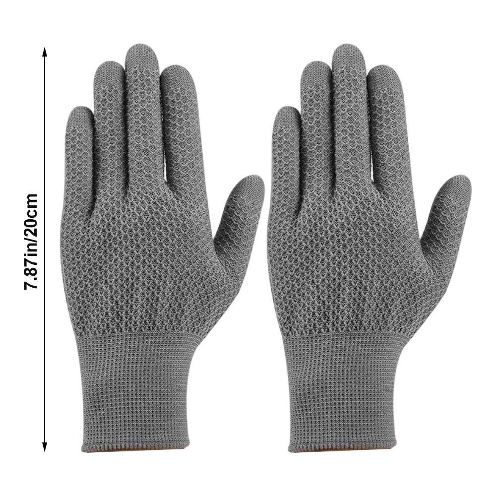 12 Pairs Pineapple Antique Work Gloves Breathable Solid Color Hand Bead Polishing Glove Comfortable Wear-Resistant