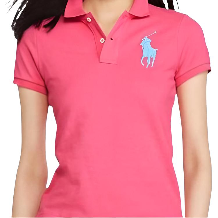 Polo Ralph Lauren Koszulka polo z haftowanym nadrukiem Pony Damskie topy 211505656-065
