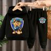 Paw Patrol Set 2 Pezzi Felpa con Cappuccio+Pantaloni per Bambini Chase Cosplay Bambino Felpa Pullover Abbigliamento Bambini 4-14A