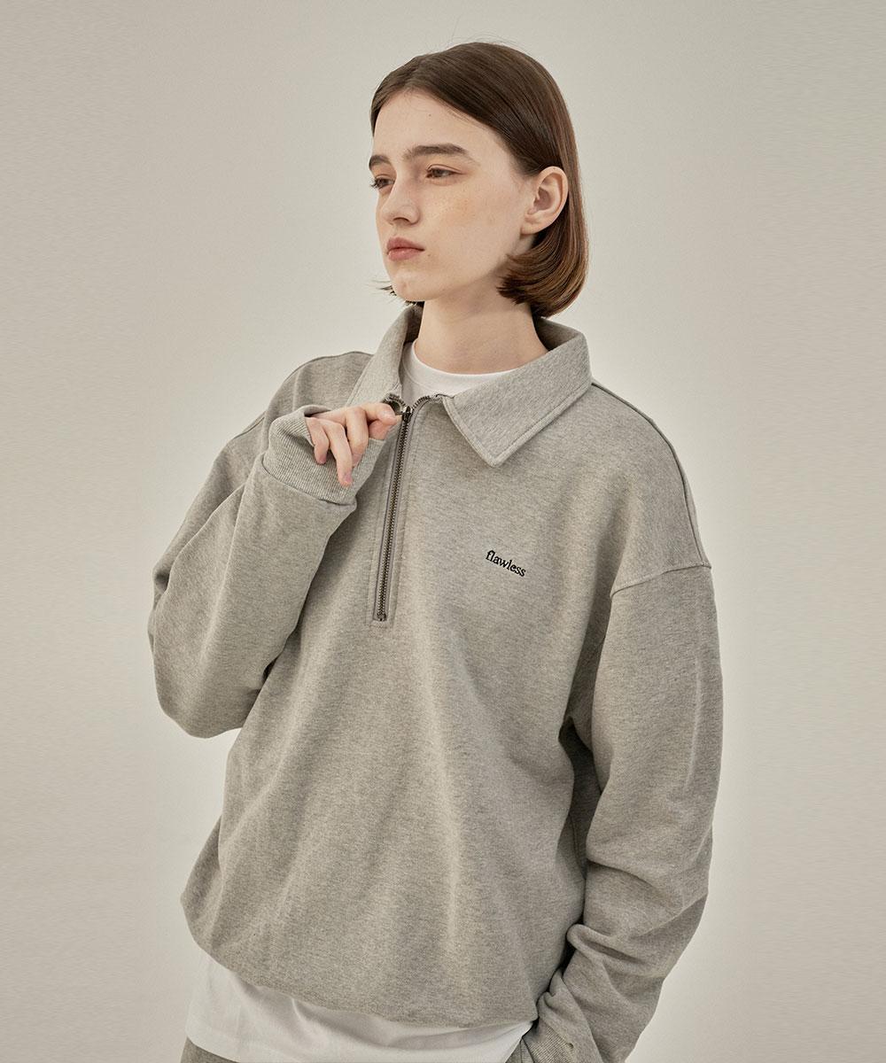 Garry Rudder Flawless Sweat Half-Zip Grey L