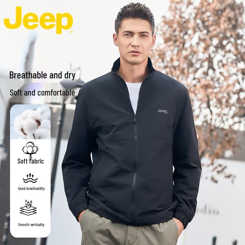 JEEP Men's Stand-up Collar Casual Jacket