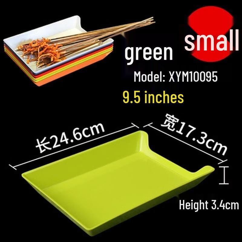 JingJingRS Thickened Plastic Skewer Plates