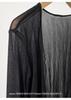 2026 Summer Sheer Ice Silk Bow Cardigan with Sun Protection