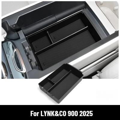 For LYNK&CO 900 2025 Armrest Storage Box Wireless Silicone Pad Interior Modification Storage Accessories