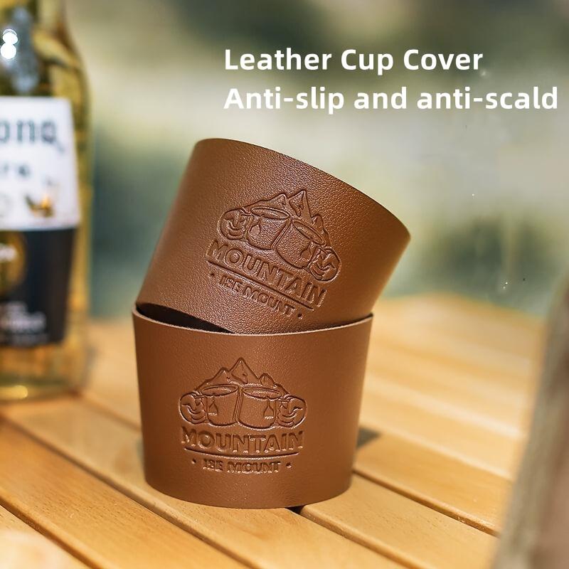 8 Pieces Outdoor Stainless Steel Cup Cup Cover Water Cup Heat Insulation Cover Anti-scald High Temperature Resistant Cup Cover