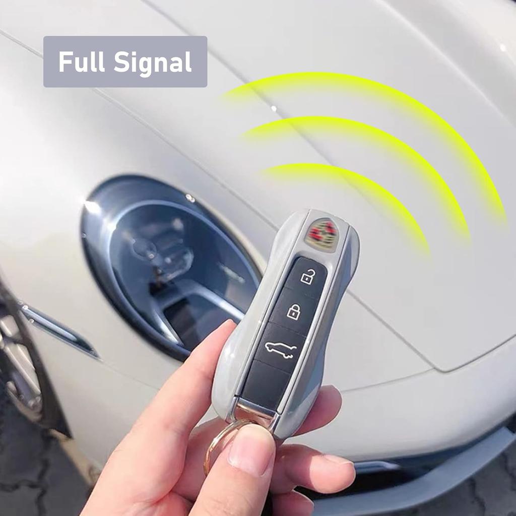 Jaronx Compatible With Porsche Key Fob Cover, Compatible With Cayenne Panamera Key Fob Cover 2018-2024, Compatible With Porsche Carrera Taycan -2024