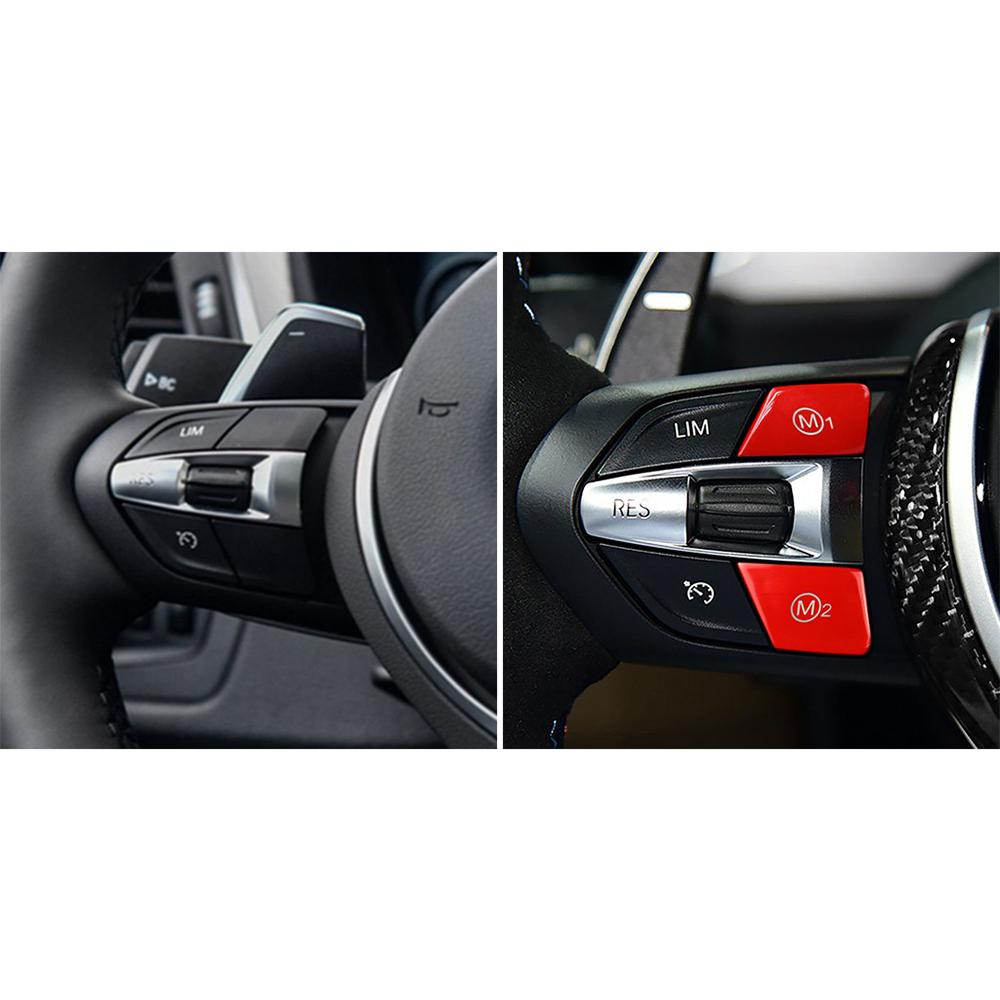 Gloss Red M1 M2 & Start Buttons Kit for BMW