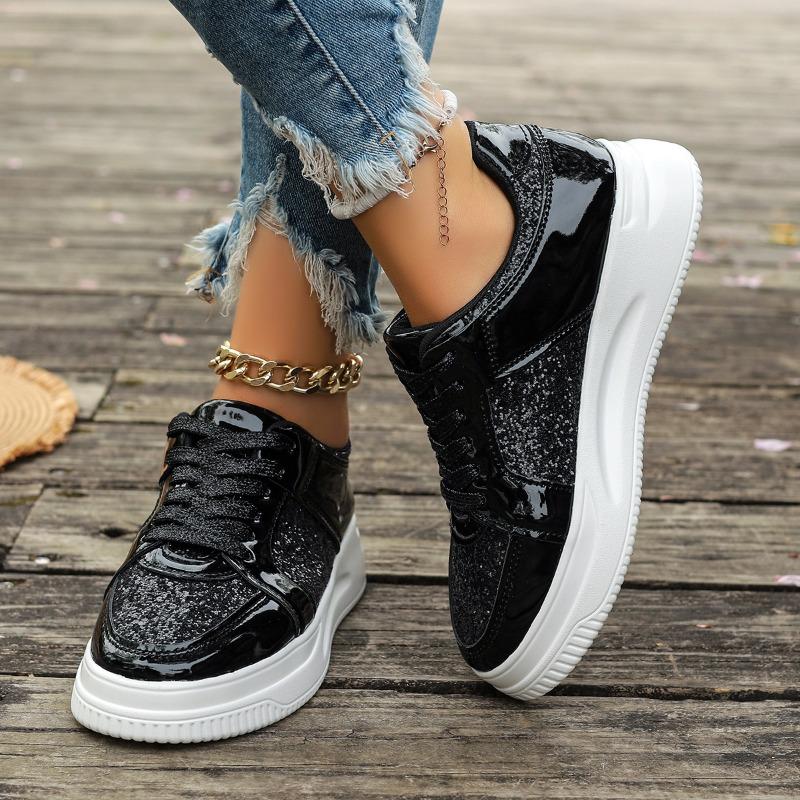 

Женская повседневная спортивная обувь, весенняя мода, кроссовки на шнуровке и платформе для ходьбы, женские кроссовки для бега на открытом воздухе, вулканизированная обувь 43