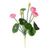 Plastic Artificial Lotus Flower Lifelike Simulation Lotus Mini Silk Lotus  Party Decor
