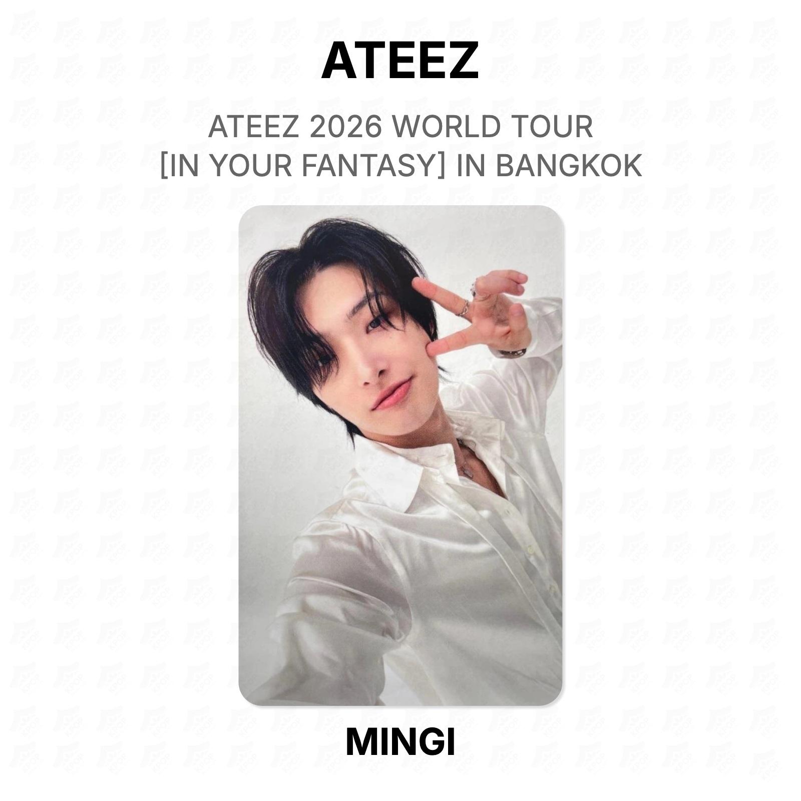 ATEEZ MINGI 2026 WORLD TOUR [IN YOUR FANTASY] IN BANGKOK Official Photocard MINGI