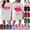 Women's Casual Letter Print Short-sleeved Top T-shirt