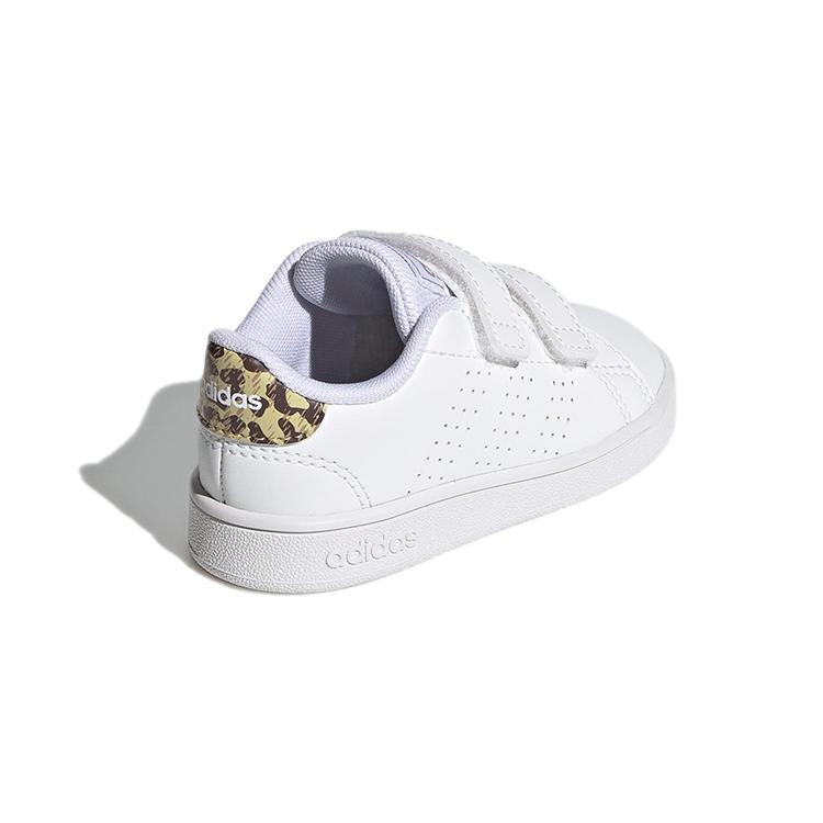 adidas Neo ADVANTAGE Low Top Toddler Shoes White Yellow Infant And Toddler FZ0033
