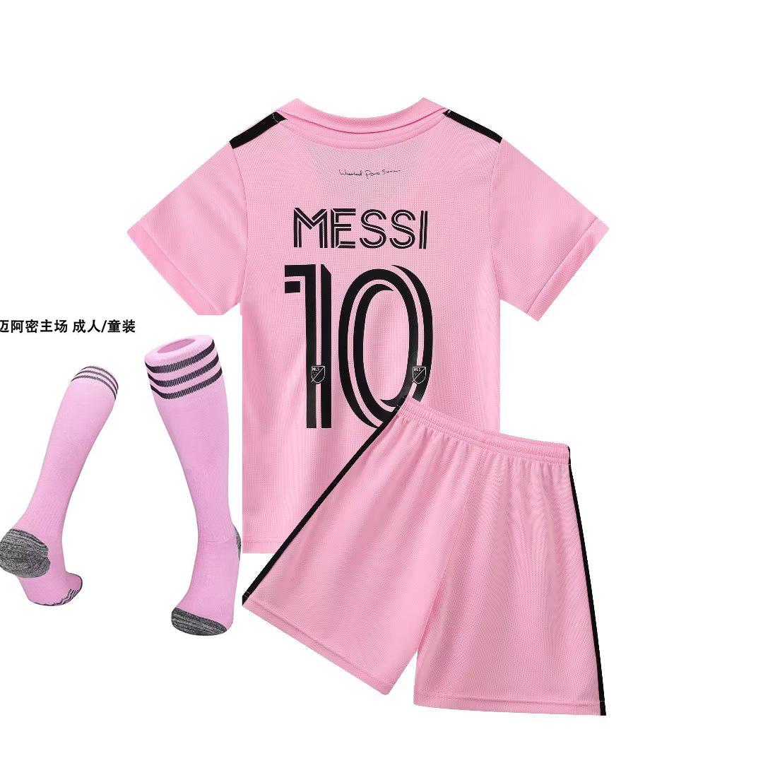 

23-24 Miami Home Pink No. 10 Club Autumn Clothes Football Clothes Adult Children S Clothing Size 14-2Xl S/170