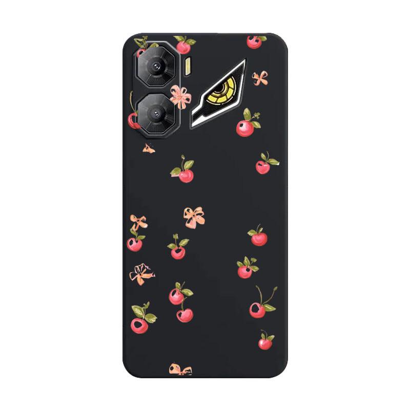 Für Nubia Neo 3 5G Cartoon Muster Stoßfestes Silikon Weiche Hülle Für Nubia Neo 3 Blume Vintage Stil TPU Stoßstange Rückseite