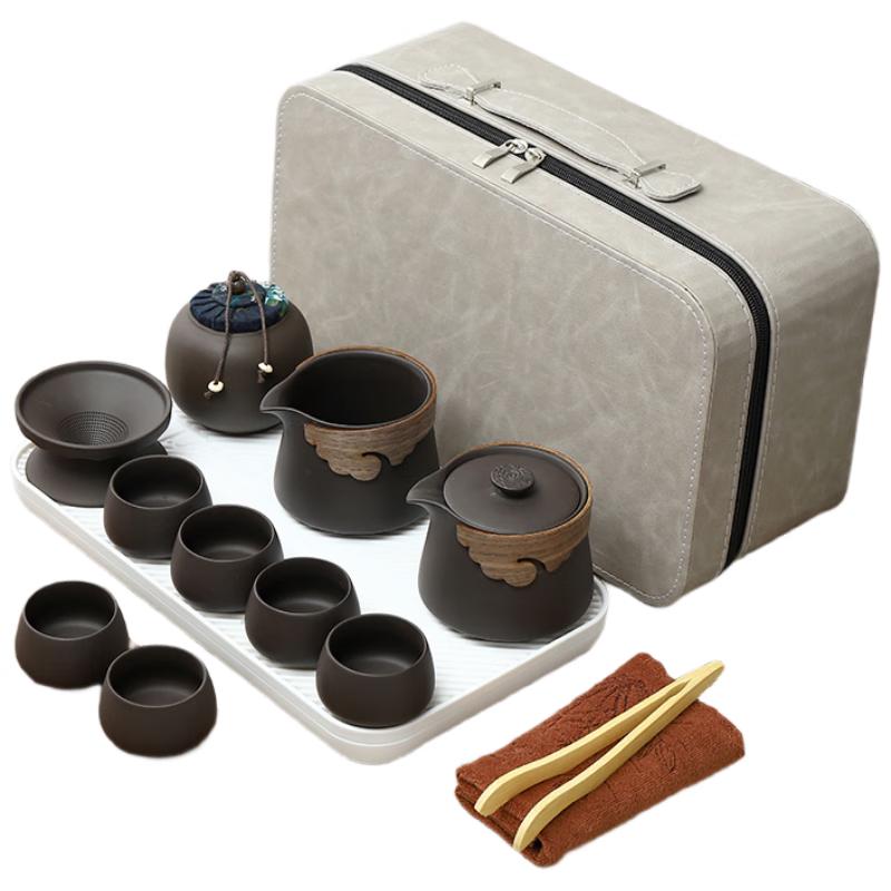 Zisha Ceramic Travel Kung Fu Tea Set