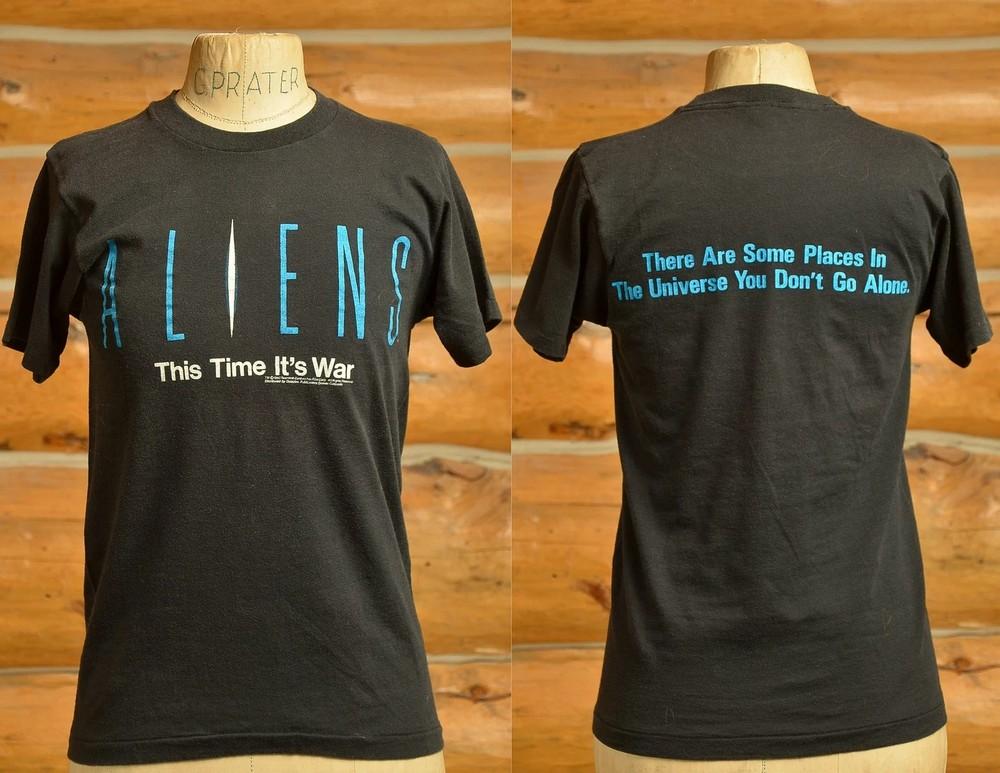 RARE! 1980 Alien Movie Promo This Time Its War Sci Fi Movie T Shirt Size S-4XL Unisex T-Shirt S