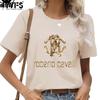 Damenmode Casual Sommer Frühling Kurzarm O-Ausschnitt Blusen & Hemden