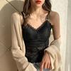 WTEMPO Adjustable Shoulder Strap Cropped Tops Bra with Breast Pad Four Season Camisole Vest Women Long Lace Sexy Base Underwear