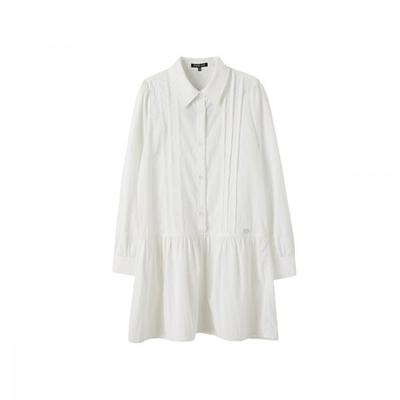 Decoration Pintuck Shirring Mini Dress Ar1wo363