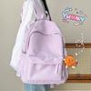 Schoolbag Schoolbag for Female Junior High School Students, Simple and Versatile Backpack for High School Students, Japanese Solid Color Casual 