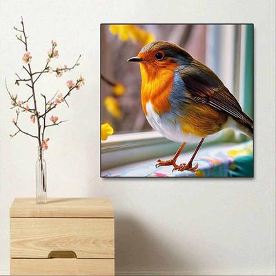 New Arrival 5D DIY Full Circle Diamond Painting "Bird On a Branch" Embroidery Cross Stitch Home Decor Gift