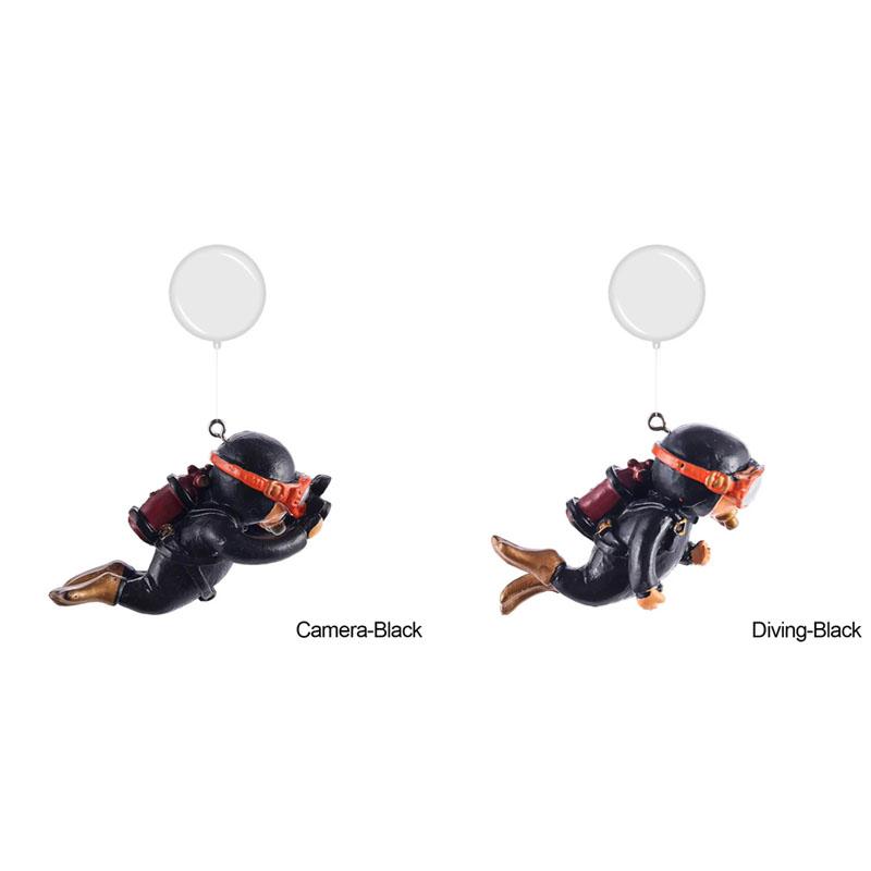 Resin Floating Simulated Diver Toy 1/2pcs Aquarium Decor Fish Tank Landscaping Pendant Ornament Accessories