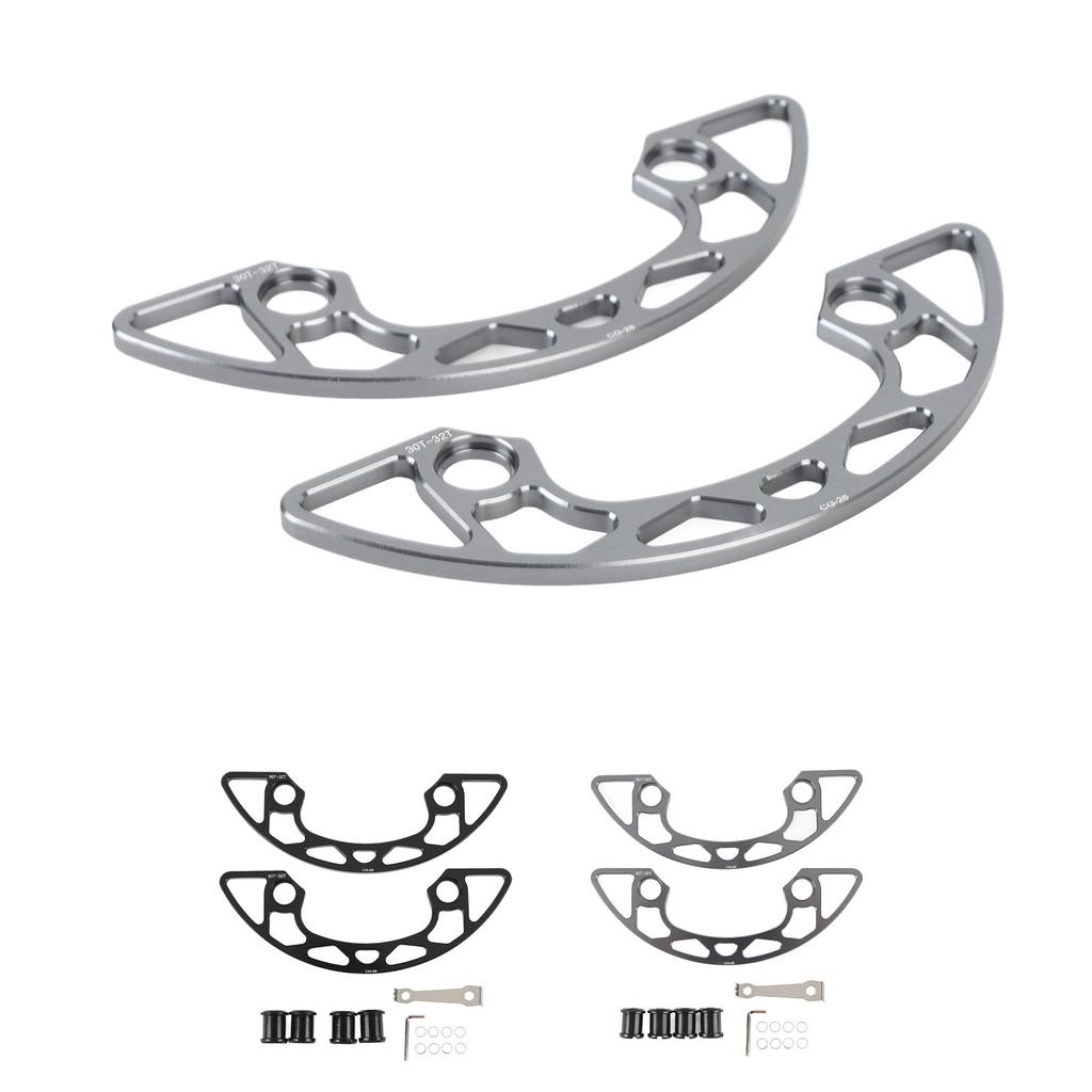 Kettenblattschutz Aluminiumlegierung Getrennter Kurbelsatz Kettenradschutzabdeckung für 30Z bis 32Z 104 BCD