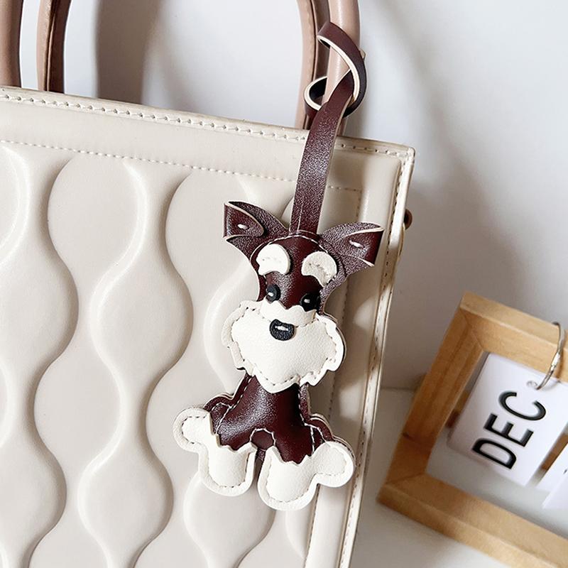 

Кулон Брелок для Собаки Щенка из ПУ Кожи Милый Животный Брелок Женский Шарм для Сумки Подвеска для Сумки Украшение для Девочки Подарки