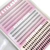 3 Styles Individual Lashes 15rows 390PCS Bottom Lashes Extension Lower Eyelash Clusters  DIY Wispy Natural Look Clear Band
