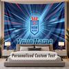 Custom Name Text Tapestry NSW Blues Personalized Polyester Wall Tapestry For Bedroom And Room