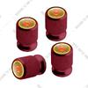 Motorcycle CNC Aluminum For Royal Enfield Bullet/Meteor/Classic 350 500 650 400 Emblem 4pcs Tire Valve Air Port Stem Cover Caps