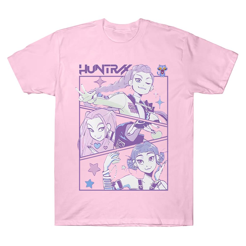 KPop Print Graphic Cotton Tshirt Summer Y2K Women Men Clothes Hot Aesthetic Short Sleeve Comfortable T-shirt High Quality