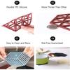 1/3/6PCS Rubber Tableware Insulation Mat Coaster Cup Hexagon Mats Pad Heat-insulated Bowl Placemat Home Decor  Eco-friendly