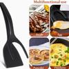 1PC 2 in 1 Grip Flip Spatula Tongs Nylon Non-Stick Egg Flipper Pancake Fish French Toast Omelet Maker Kitchen Tool