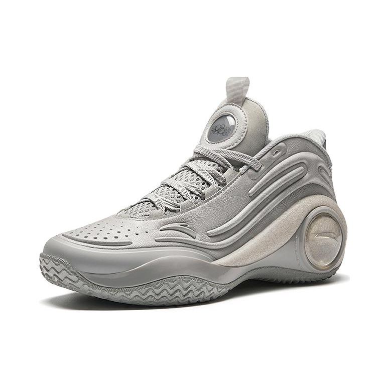 Anta Cement Bubble 4.0 Outdoor Retro Odolné proti opotrebovaniu Protišmykové Nízke basketbalové topánky Pánske tenisky Svetlosivé 912411604S-2